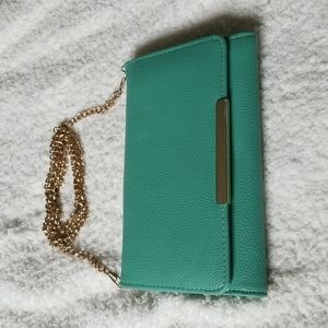 Teal crossbody purse